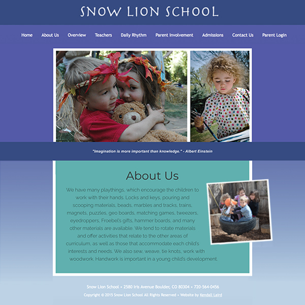 Snow Lion School website